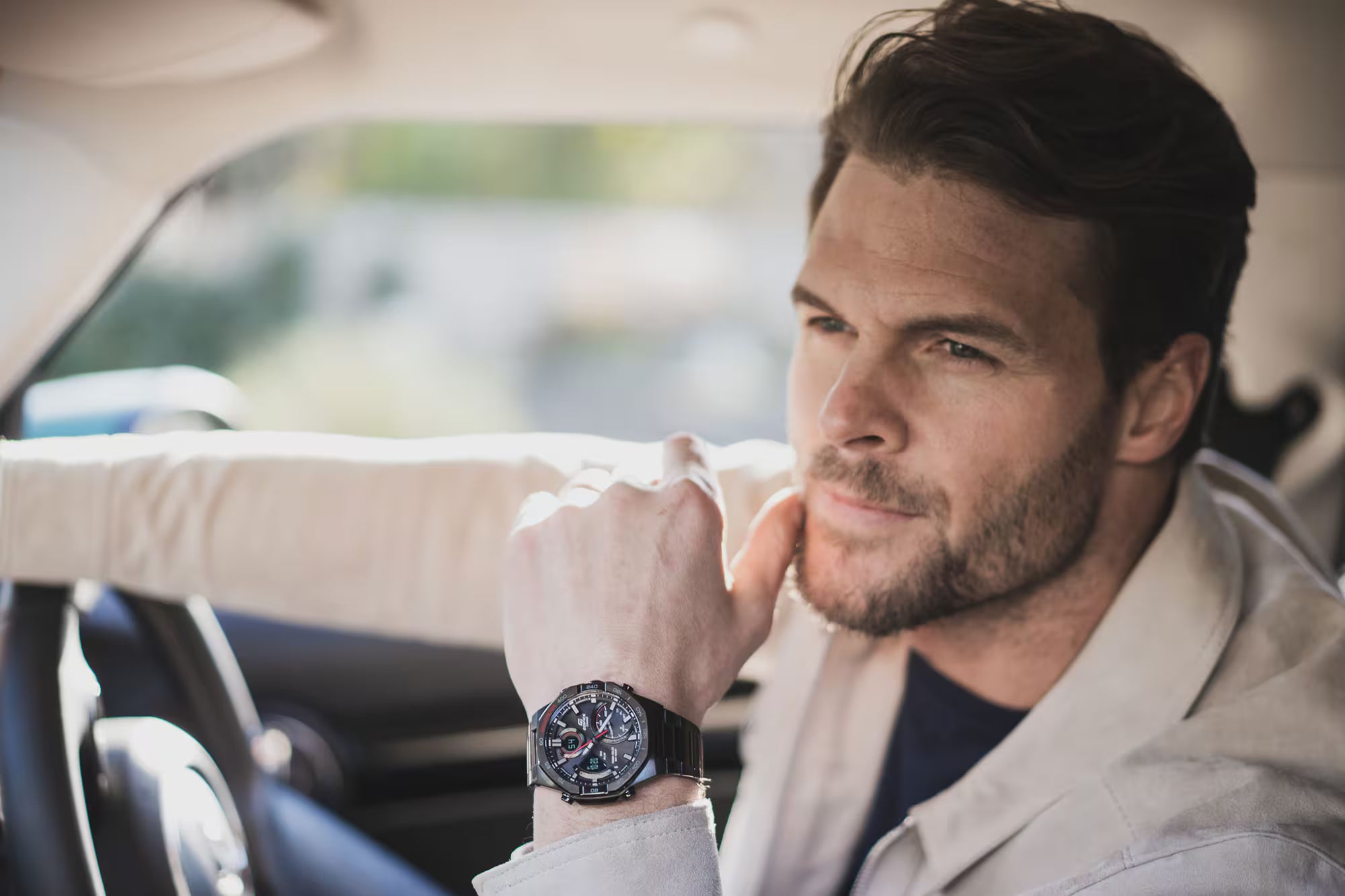 CASIO EDIFICE Solar Powered Men's Watch EDIFICE ECB-950DC-1ADF - EX556