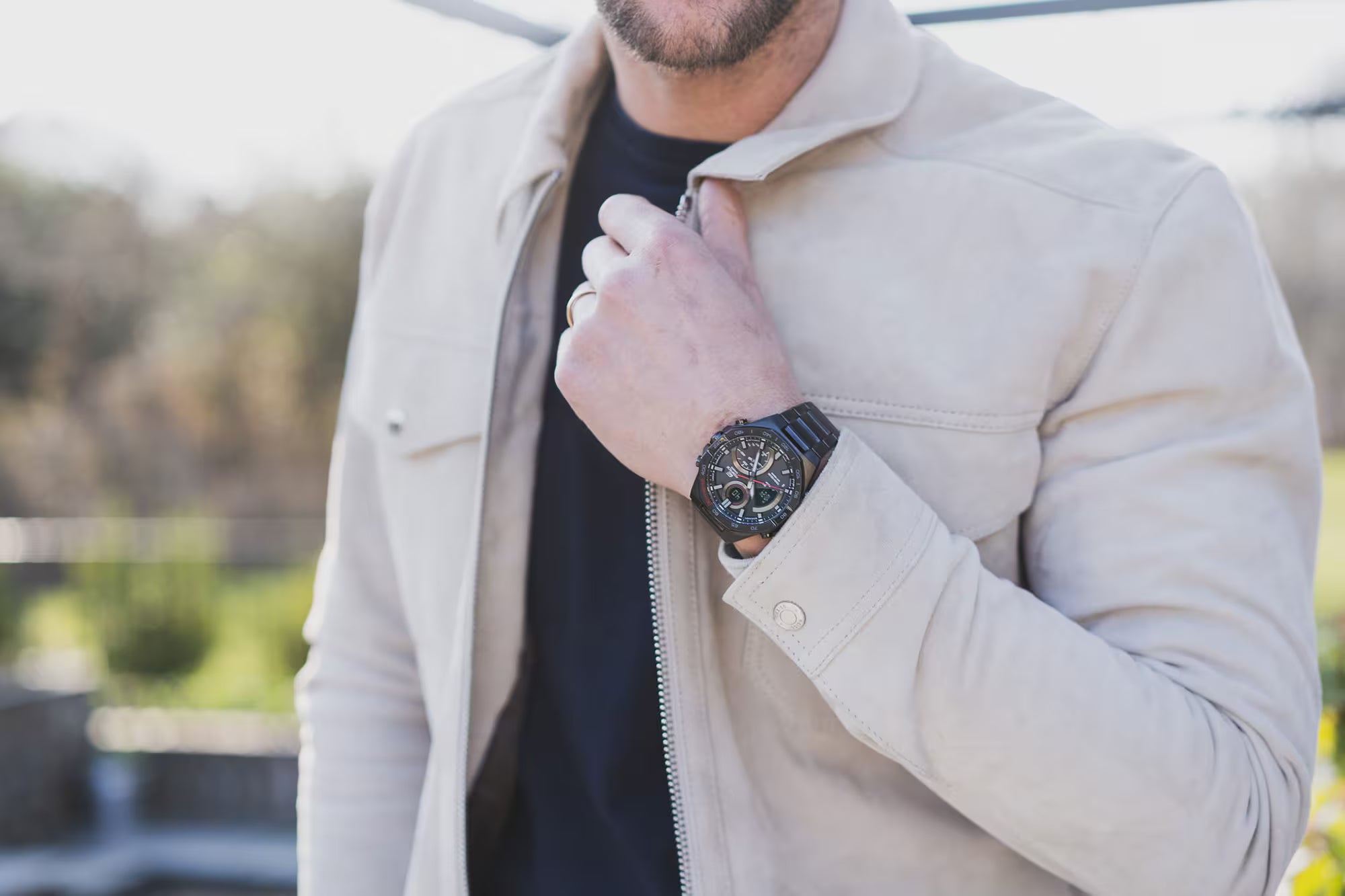 CASIO EDIFICE Solar Powered Men's Watch EDIFICE ECB-950DC-1ADF - EX556