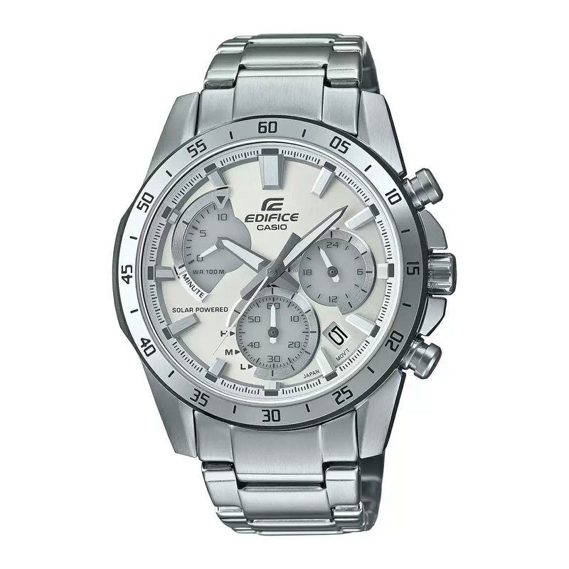 Silver Chronograph - Men's Watch EDIFICE EQS-930MD-8AVUDF - ED528 - KRISHNA WATCH COMPANY