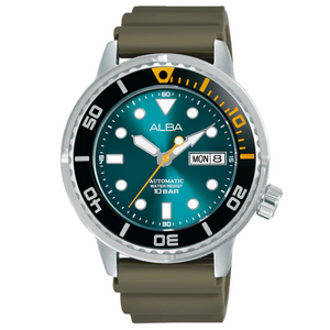Alba Aqua Green Dial Mechanical AL4249X1 - KRISHNA WATCH COMPANY