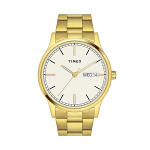Timex Classics Collection Premium Quality Men's Analog White Dial Coloured Quartz Watch, Round Dial With 42mm Case Width - TW0TG8313 - KRISHNA WATCH COMPANY