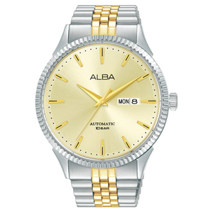 ALBA Gold+Silver Strap Mechanical AL4233X1 - KRISHNA WATCH COMPANY