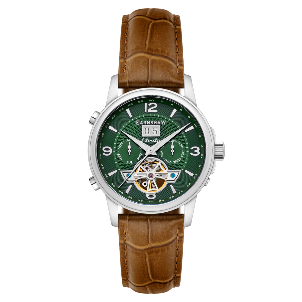 EARNSHAW Marylebone Automatic Skeleton Grand Open Heart Watch for Men ES-8177-02 - KRISHNA WATCH COMPANY