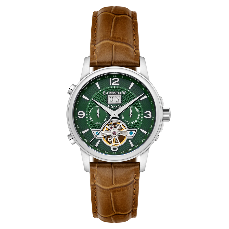 EARNSHAW Marylebone Automatic Skeleton Grand Open Heart Watch for Men ES-8177-02 - KRISHNA WATCH COMPANY