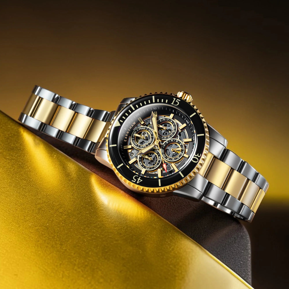 Earnshaw Admiral Duncan Triple Calendar Skeleton Automatic Watch ES-8320-55 - KRISHNA WATCH COMPANY