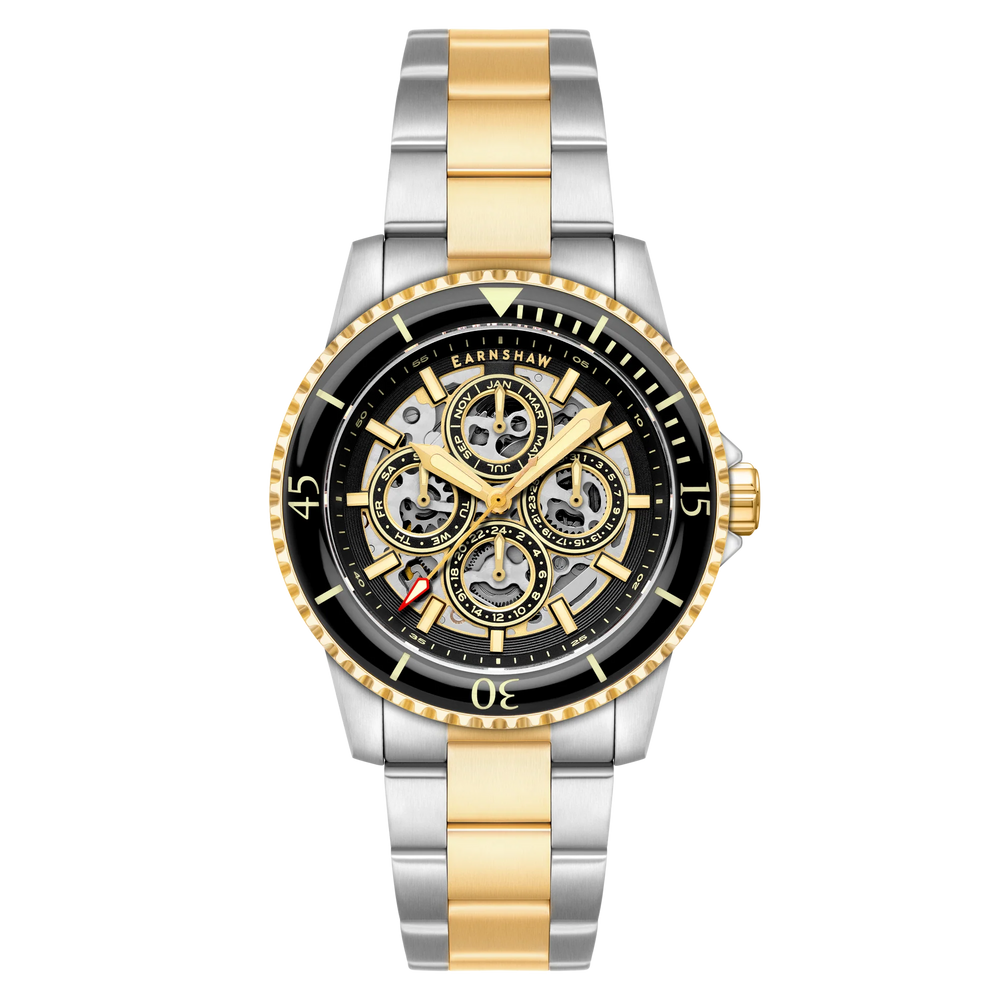 Earnshaw Admiral Duncan Triple Calendar Skeleton Automatic Watch ES-8320-55 - KRISHNA WATCH COMPANY