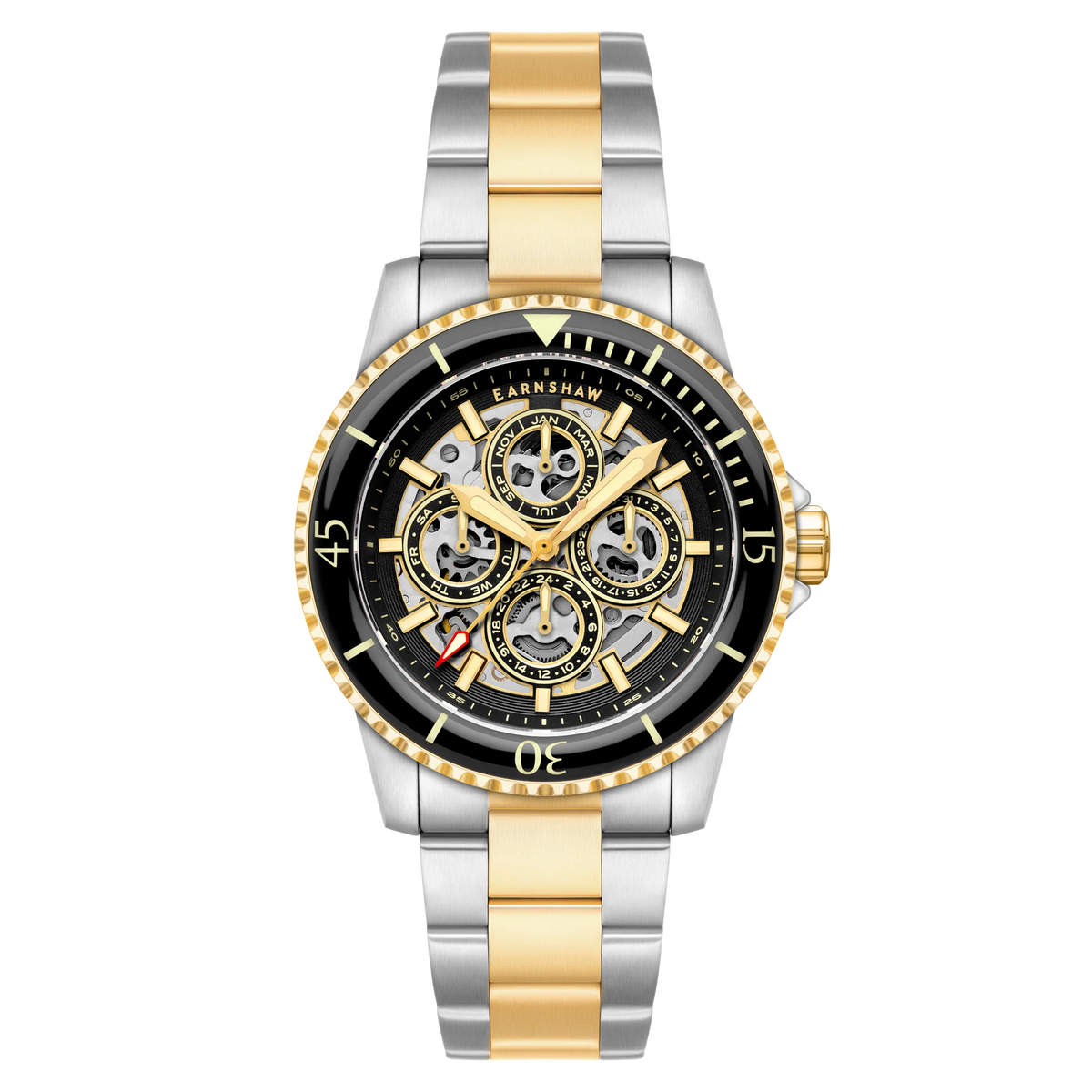 Earnshaw Admiral Duncan Triple Calendar Skeleton Automatic Watch ES-8320-55 - KRISHNA WATCH COMPANY