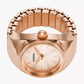 FOSSIL Ring Watch Two-Hand Rose Gold-Tone Stainless Steel ES5247