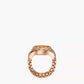 FOSSIL Ring Watch Two-Hand Rose Gold-Tone Stainless Steel ES5247