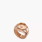FOSSIL Ring Watch Two-Hand Rose Gold-Tone Stainless Steel ES5247