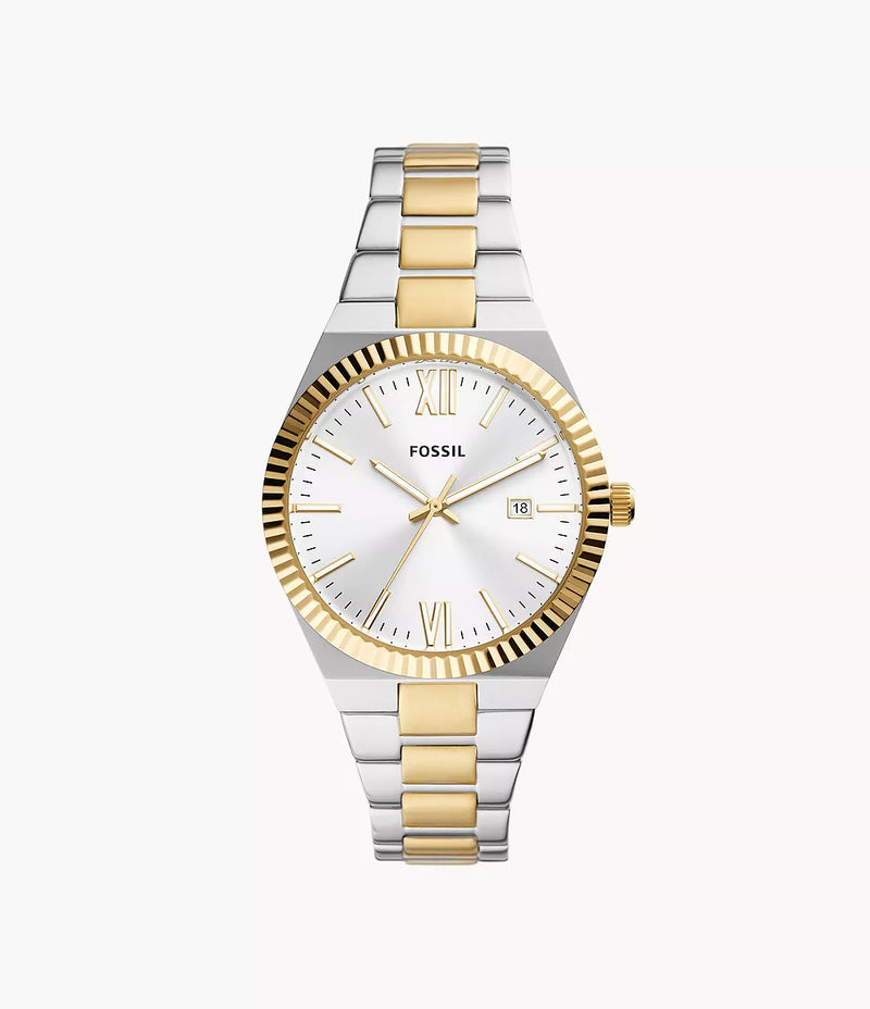 Scarlette Three-Hand Date Two-Tone Stainless Steel Watch ES5259 - KRISHNA WATCH COMPANY