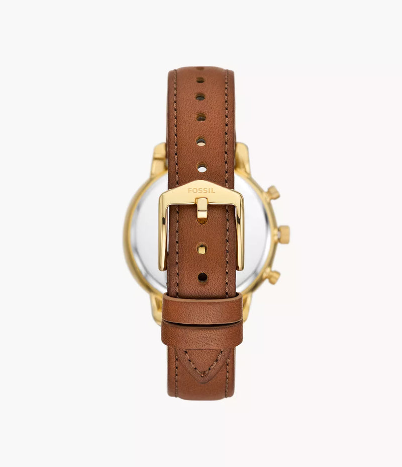 Neutra Chronograph Medium Brown Leather Watch ES5278 - KRISHNA WATCH COMPANY