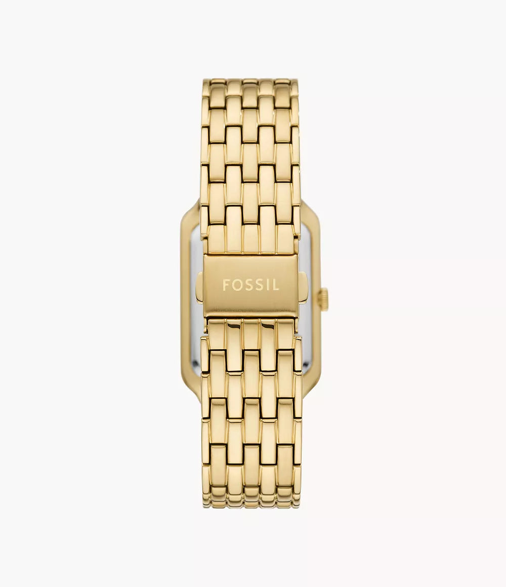FOSSIL Raquel Three-Hand Date Gold-Tone Stainless Steel Watch  ES5304