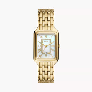 FOSSIL Raquel Three-Hand Date Gold-Tone Stainless Steel Watch - ES5304 - KRISHNA WATCH COMPANY