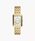 FOSSIL Raquel Three-Hand Date Gold-Tone Stainless Steel Watch  ES5304