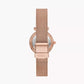 FOSSIL Carlie Three-Hand Rose Gold-Tone Stainless Steel Watch and Necklace Box ES5314SET
