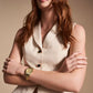 FOSSIL Scarlette Three-Hand Date Gold-Tone Stainless Steel Watch  ES5338