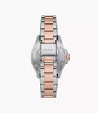 Fossil Blue Dive Three-Hand Two-Tone Stainless Steel Watch ES5348