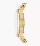 Fossil Gilmore Three-Hand Date Gold-Tone Stainless Steel Watch - ES5395 - KRISHNA WATCH COMPANY
