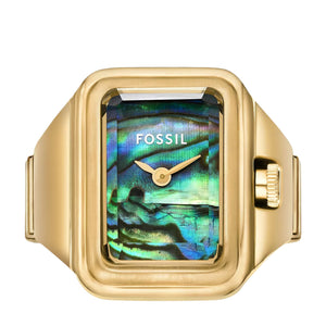 Fossil Raquel Watch Ring Two-Hand Stainless Steel Watch for Women - ES5411 - KRISHNA WATCH COMPANY