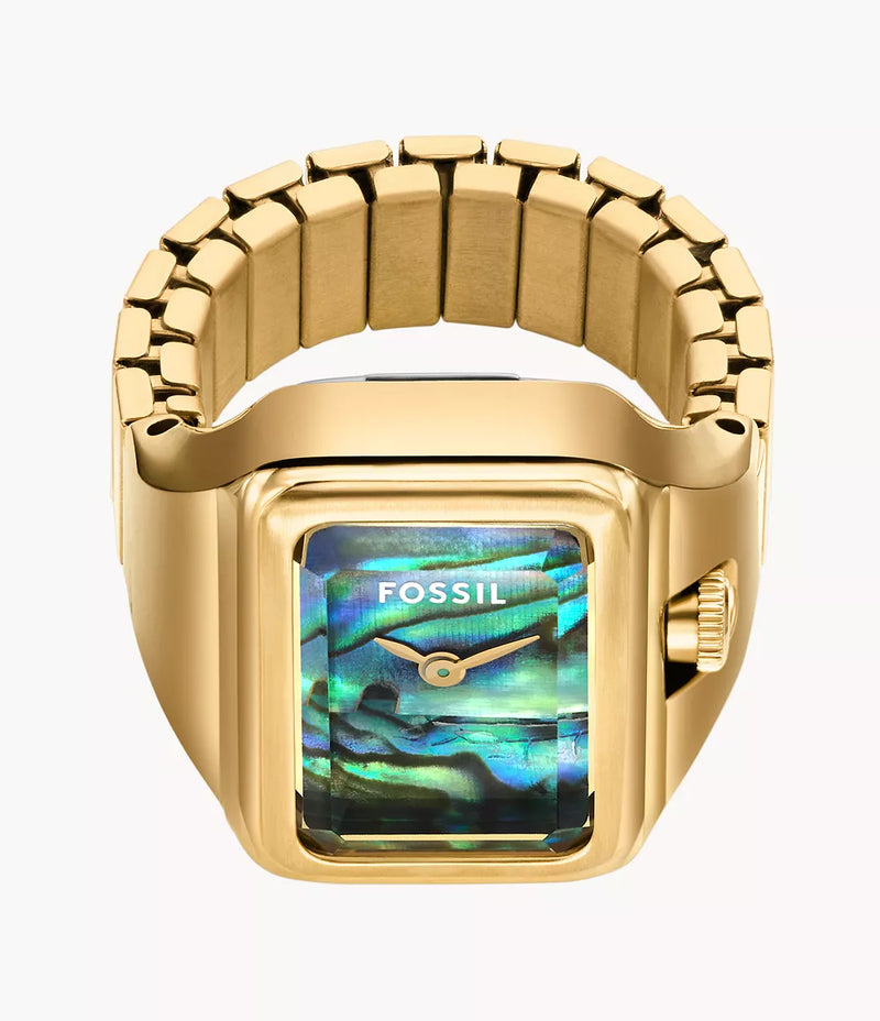 Fossil Raquel Watch Ring Two-Hand Stainless Steel Watch for Women - ES5411