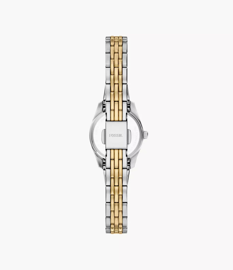 Fossil Scarlette Mini 20mm Three-Hand Stainless Steel Watch ES5473