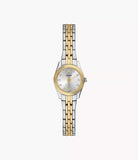 Fossil Scarlette Mini 20mm Three-Hand Stainless Steel Watch ES5473
