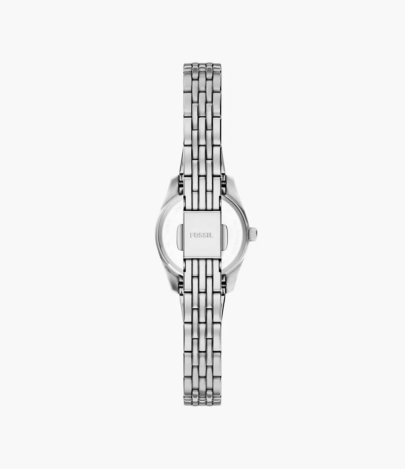 Fossil Scarlette Mini 20mm Three-Hand Stainless Steel Watch ES5475