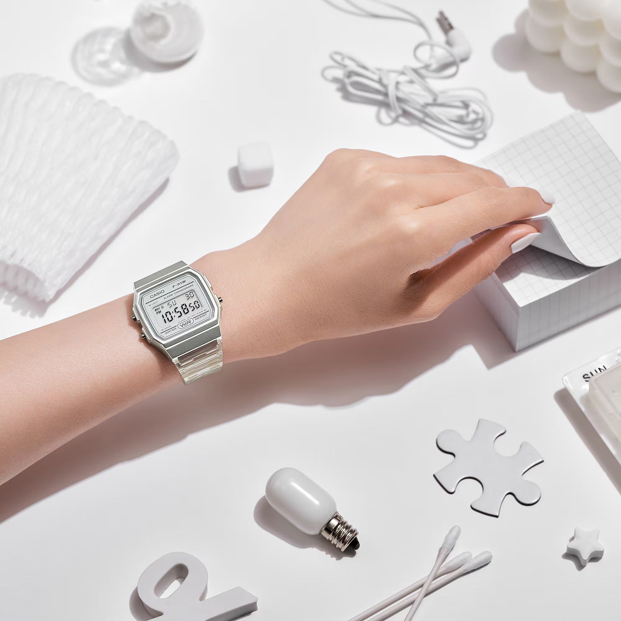 CASIO MENS RESIN F-91WS-7DF - D359