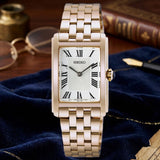 Seiko Ladies Dress Watch in Rose Gold-tone with Roman Numeral Dial - HGG002P1
