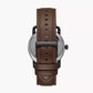 Fossil Copeland 42 mm Three-Hand Brown Leather Watch FS5666