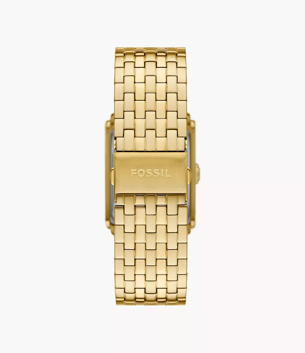 Carraway Three-Hand Gold-Tone Stainless Steel Watch FS6009 - KRISHNA WATCH COMPANY