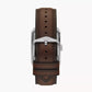 Carraway Three-Hand Brown Leather Watch FS6012