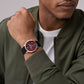 FOSSIL Neutra Chronograph Black LiteHide™ Leather Watch FS6016