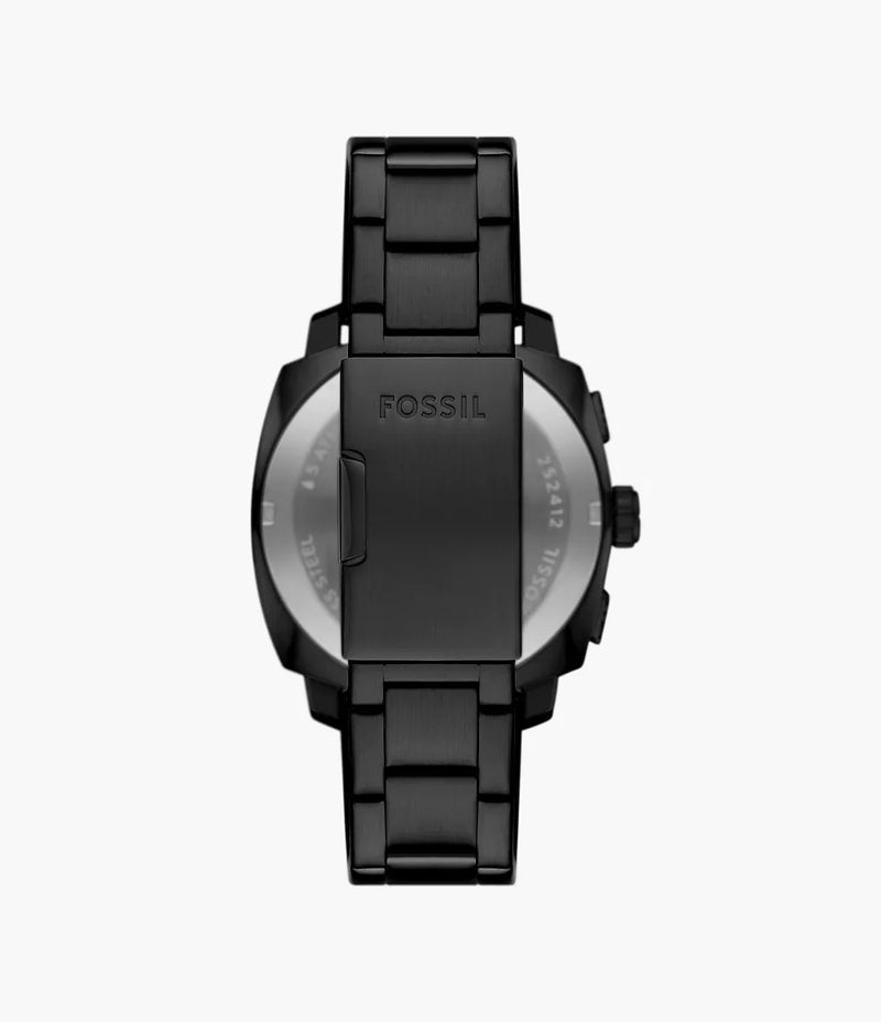 Fossil Machine Chronograph Black Stainless Steel Watch  - FS6097