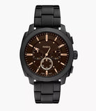 Fossil Machine Chronograph Black Stainless Steel Watch  - FS6097