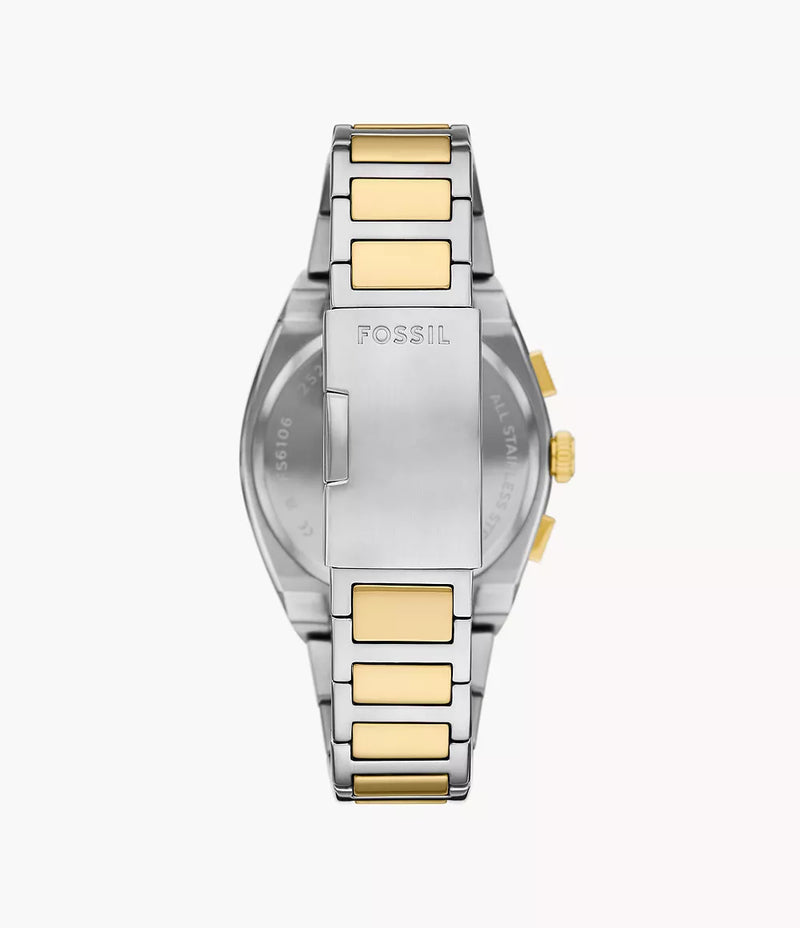 Fossil Everett Chronograph Two-Tone Stainless Steel Watch - FS6106