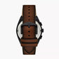 Fossil Men's Analog Quartz Watch with Leather Strap FS6108