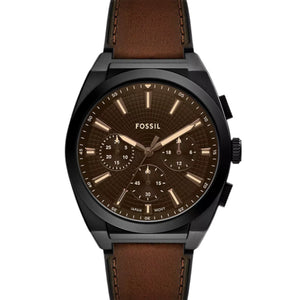 Fossil Men's Analog Quartz Watch with Leather Strap - FS6108 - KRISHNA WATCH COMPANY
