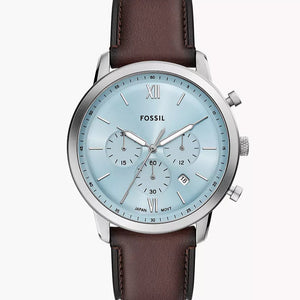 Fossil Neutra Chronograph Brown Leather Watch - FS6109 - KRISHNA WATCH COMPANY