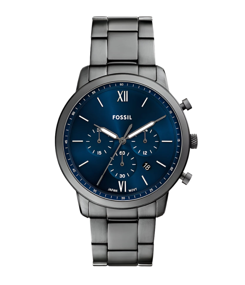 Fossil  Neutra Chronograph Smoke Stainless Steel Watch - FS6111