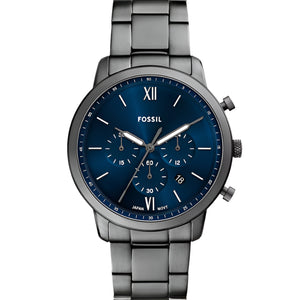 Fossil Neutra Chronograph Smoke Stainless Steel Watch - FS6111 - KRISHNA WATCH COMPANY