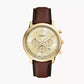 Fossil Neutra Chronograph Brown Leather Watch FS6113