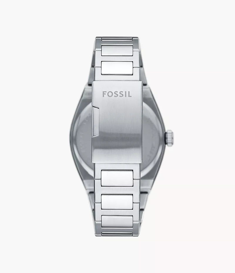 Fossil Everett Three-Hand Date Stainless Steel Watch - FS6114