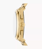 Fossil Everett Chronograph Gold-Tone Stainless Steel Watch - FS6119 - KRISHNA WATCH COMPANY