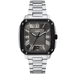 Fossil Crosby Three-Hand Date Stainless Steel Watch - FS6122 - KRISHNA WATCH COMPANY