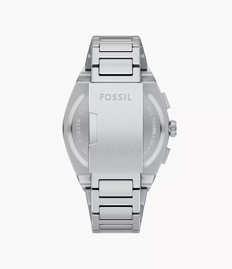 Fossil Everett Chronograph Stainless Steel Watch - FS6128