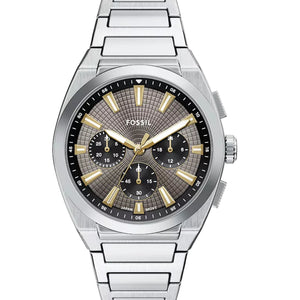 Fossil Everett Chronograph Stainless Steel Watch - FS6128 - KRISHNA WATCH COMPANY