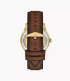 Fossil Townsman Big Tic 42mm Brown Leather Watch FS6190