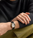 Fossil Harlow Black Quartz Leather Watch FS6215